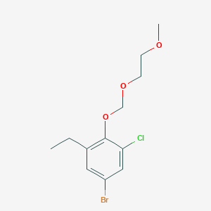 5-Bromo-1-chloro-3-ethyl-2-(2-methoxy-ethoxymethoxy)-benzene