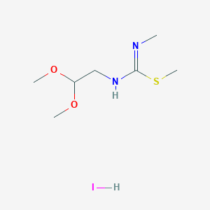 methyl N-(2,2-dimethoxyethyl)-N'-methylcarbamimidothioate monohydroiodide