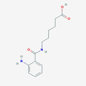 molecular formula C13H18N2O3 B8293076 6-(2-Aminobenzoylamino)hexanoic acid 