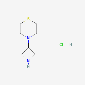 molecular formula C7H15ClN2S B8293113 4-Azetidin-3-ylthiomorpholine hydrochloride 