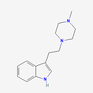 molecular formula C15H21N3 B8293119 3-(2-(4-Methylpiperazin-1-yl)ethyl)-1H-indole 