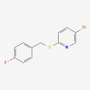 5-Bromo-2-(4-fluoro-benzylsulfanyl)-pyridine