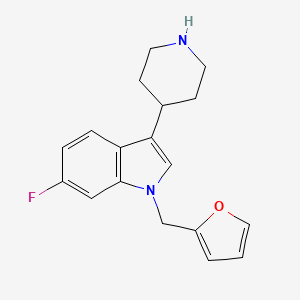 6-fluoro-1-furan-2-ylmethyl-3-piperidin-4-yl-1H-indole
