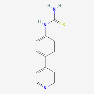 molecular formula C12H11N3S B8293146 (4-Pyridin-4-yl-phenyl)-thiourea 