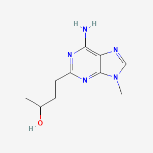 molecular formula C10H15N5O B8293173 4-(6-Amino-9-methyl-9H-purin-2-yl)butan-2-ol 