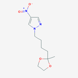 1-[4-(2-Methyl-[1,3]dioxolan-2-yl)-butyl]-4-nitro-1H-pyrazole