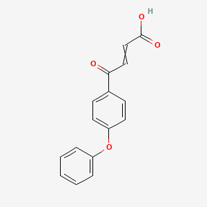 molecular formula C16H12O4 B8293218 3-(4-Phenoxybenzoyl)acrylic acid 