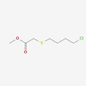 molecular formula C7H13ClO2S B8293272 [(4-Chlorobutyl)thio]acetic acid methyl ester 