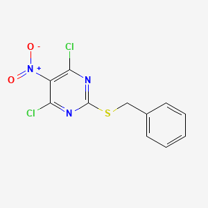 4,6-Dichloro-5-nitro-2-[(phenylmethyl)thio]-pyrimidine