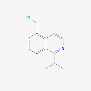molecular formula C13H14ClN B8293384 1-Isopropyl-5-chloromethylisoquinoline 
