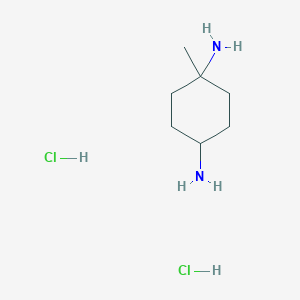 molecular formula C7H18Cl2N2 B8293397 1-Methylcyclohexane-1,4-diamine dihydrochloride 