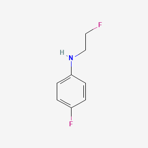molecular formula C8H9F2N B8293441 (2-Fluoro-ethyl)-(4-fluoro-phenyl)-amine 