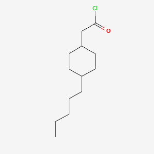 molecular formula C13H23ClO B8293459 trans-4-Pentylcyclohexylacetyl chloride 