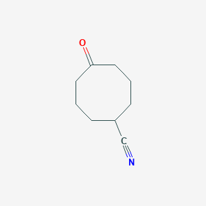 molecular formula C9H13NO B8293517 5-Oxo-cyclooctanecarbonitrile 