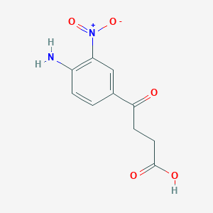 molecular formula C10H10N2O5 B8293541 3-(4-Amino-3-nitrobenzoyl)propionic acid 