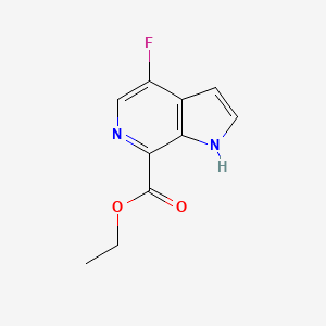 4-fluoro-1H-pyrrolo[2,3-c]pyridine-7-carboxylic acid ethyl ester