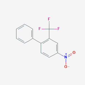 molecular formula C13H8F3NO2 B8293584 2-(Trifluoromethyl)-4-nitrobiphenyl 