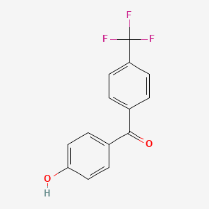 molecular formula C14H9F3O2 B8293618 4-Hydroxy-4'-trifluoromethylbenzophenone 