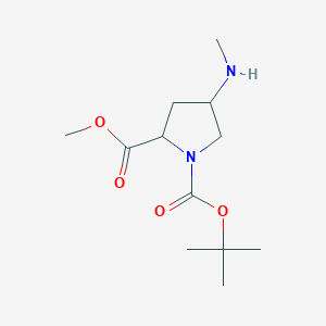 4-Methylamino-pyrrolidine-1,2-dicarboxylic acid 1-tert-butyl ester 2-methyl ester