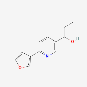1-(6-(Furan-3-yl)pyridine-3yl)propan-1-ol