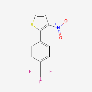 3-Nitro-2-[4-(trifluoromethyl)phenyl]thiophene