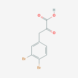 molecular formula C9H6Br2O3 B8293747 3-(3,4-Dibromo-phenyl)-2-oxo-propionic acid 