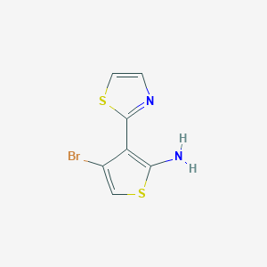 4-Bromo-3-(thiazol-2-yl)thiophen-2-amine
