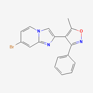 7-Bromo-2-(5-methyl-3-phenyl-isoxazol-4-yl)-imidazo[1,2-a]pyridine