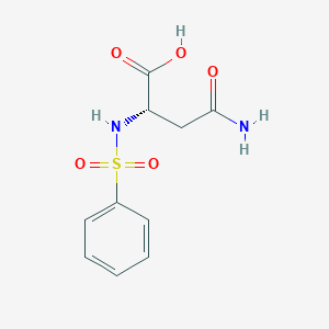 molecular formula C10H12N2O5S B8293814 N-Phenysulfonyl-L-asparagine CAS No. 156185-87-4