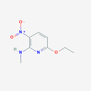 molecular formula C8H11N3O3 B8293875 6-Ethoxy-2-methylamino-3-nitropyridine 