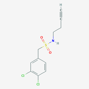 molecular formula C11H11Cl2NO2S B8293924 N-but-3-ynyl-1-(3,4-dichlorophenyl)methanesulfonamide 