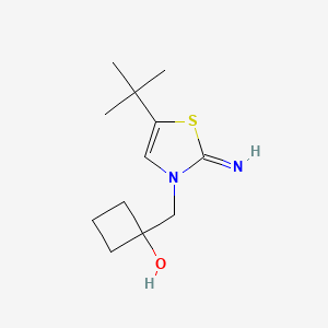 1-((5-tert-butyl-2-iminothiazol-3(2H)-yl)methyl)cyclobutanol