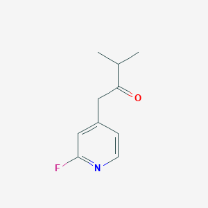 molecular formula C10H12FNO B8293968 1-(2-Fluoro-pyridin-4-yl)-3-methyl-butan-2-one 