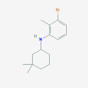 molecular formula C15H22BrN B8293985 (3-Bromo-2-methyl-phenyl)-(3,3-dimethyl-cyclohexyl)-amine 