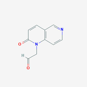 molecular formula C10H8N2O2 B8293986 (2-oxo-1,6-naphthyridin-1(2H)-yl)acetaldehyde 