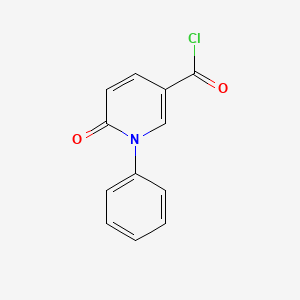 molecular formula C12H8ClNO2 B8294020 6-Oxo-1-phenyl-1,6-dihydro-pyridine-3-carbonyl chloride 