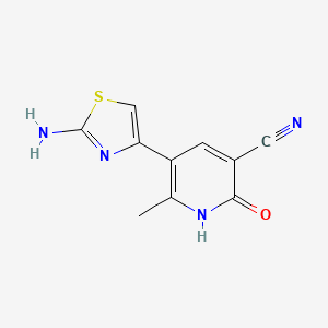 5-(2-Amino-4-thiazolyl)-1,2-dihydro-6-methyl-2-oxo-3-pyridinecarbonitrile