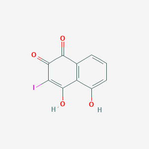 molecular formula C10H5IO4 B8294047 2,5-Dihydroxy-3-iodonaphthalene-1,4-dione 