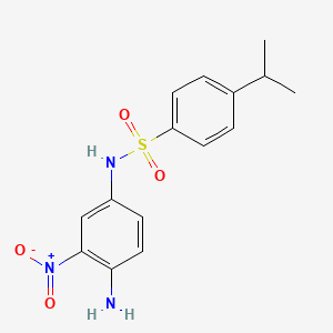 molecular formula C15H17N3O4S B8294069 N-(4-Amino-3-nitro-phenyl)-4-isopropyl-benzenesulfonamide 