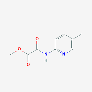 molecular formula C9H10N2O3 B8294088 2-[(5-Methylpyridin-2-yl)amino]-2-oxoacetic acid methyl ester 