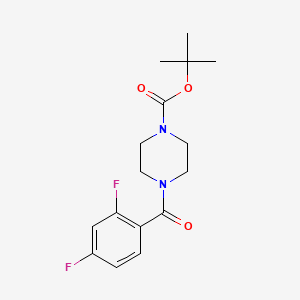 molecular formula C16H20F2N2O3 B8294096 t-Butyl 4-(2,4-difluorobenzoyl)piperazine-1-carboxylate 