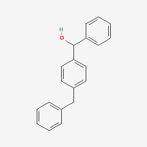 molecular formula C20H18O B8294123 alpha,alpha'-Diphenyl-alpha-hydroxyl-p-xylene 
