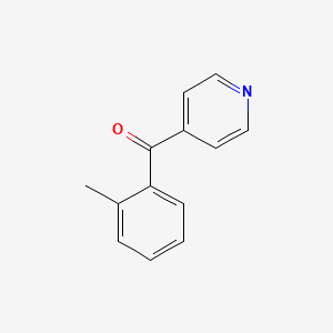 molecular formula C13H11NO B8294124 4-(2-Methylbenzoyl)pyridine 