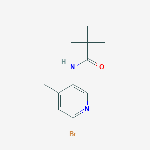 molecular formula C11H15BrN2O B8294206 N-(6-Bromo-4-methylpyridin-3-yl)pivalamide 