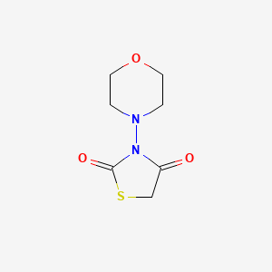 molecular formula C7H10N2O3S B8294222 3-Morpholin-4-yl-thiazolidine-2,4-dione 