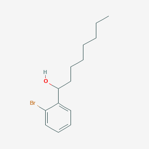 molecular formula C14H21BrO B8294232 1-(2-Bromophenyl)octanol 