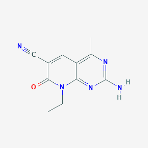 2-Amino-8-ethyl-4-methyl-7-oxo-7,8-dihydropyrido[2,3-d]pyrimidine-6-carbonitrile
