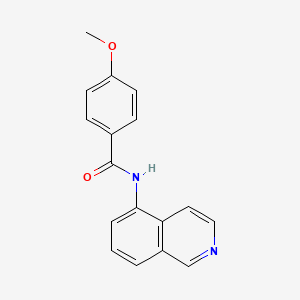 molecular formula C17H14N2O2 B8294256 5-(4-Methoxybenzamido) isoquinoline 