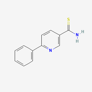 molecular formula C12H10N2S B8294275 6-Phenyl-thionicotinamide 