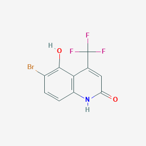 6-bromo-5-hydroxy-4-(trifluoromethyl)-1H-quinolin-2-one